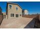 Open backyard space showcases paver patio, perfect for outdoor enjoyment at 3747 Lambent Ave, North Las Vegas, NV 89084