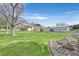 Well-maintained backyard with lush lawn and mature trees at 3938 E Russell Rd, Las Vegas, NV 89120