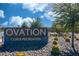 Ovation community sign with desert landscaping and a bright, clear sky at 4400 E Cactus Canyon Dr, Pahrump, NV 89061