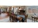 Dining area with a view of the kitchen and backyard at 4755 Rossini St, Pahrump, NV 89061