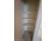A linen closet with shelves ready for storage at 4795 Via San Andros, Las Vegas, NV 89103