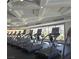 A fitness center with state-of-the-art treadmills, and ceiling with decorative coffers at 52 Cascade Lake St, Las Vegas, NV 89148