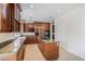 This kitchen offers custom cabinets, granite counters, and stainless appliances at 52 Cascade Lake St, Las Vegas, NV 89148