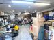 Spacious garage with storage cabinets, shelving and room for organizing equipment at 5221 Holmby Ave, Las Vegas, NV 89146