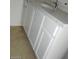 Bathroom vanity with a double sink and modern cabinets at 5250 S Rainbow Blvd # 1010, Las Vegas, NV 89118