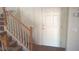 The staircase features carpeted stairs and a white handrail at 7290 Sheared Cliff Ln # 102, Las Vegas, NV 89149