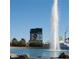 Inviting fountain near Aliante Casino+Hotel offers a refreshing outdoor experience against a clear blue sky at 7745 Fruit Dove St, North Las Vegas, NV 89084