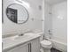 Bathroom with white cabinets, sink, and shower/tub combo at 8469 Sewards Bluff Ave, Las Vegas, NV 89129