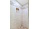 Updated tile shower with decorative accent tiles and recessed niche at 2615 W Gary Ave # 1041, Las Vegas, NV 89123