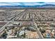 Neighborhood aerial view with mountain views and easy access to commercial areas and transportation at 3235 S Tioga Way, Las Vegas, NV 89117