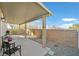 Relaxing covered patio area with a peaceful outdoor space at 337 Mattie Brook Ave, Henderson, NV 89015