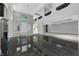 Bright living room featuring dual level floor, tall ceilings and neutral decor at 3860 Hildebrand Ln, Las Vegas, NV 89121