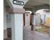 Close up front entrance with covered porch and decorative number at 3908 Montebello Ave, Las Vegas, NV 89110