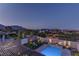 Inviting backyard featuring a pool, patio area, and lush landscaping at 426 Port Reggio St, Las Vegas, NV 89138
