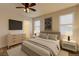 Bright bedroom with natural light, calm neutral decor, and plenty of space for relaxation and personalization at 426 Port Reggio St, Las Vegas, NV 89138