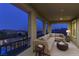 Enjoy breathtaking views from this cozy outdoor patio, perfect for relaxation and entertaining with comfortable seating at 426 Port Reggio St, Las Vegas, NV 89138