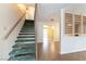 Stairway and entryway featuring tile flooring and decorative wall features at 4690 San Benito St, Las Vegas, NV 89121