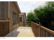 Patio area with views of the backyard with privacy fence at 5115 Blossom Ave, Las Vegas, NV 89142