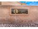 Eagle Canyon Estates East community sign on brick wall with rocks at 5872 Revital Ct, Las Vegas, NV 89131