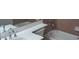 Bathroom boasts double sinks, granite countertops and a separate bathtub at 6120 Matisse Ave, Las Vegas, NV 89131