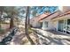 Back patio next to a water feature adds a touch of nature to this cozy outdoor space at 6944 Emerald Springs Ln, Las Vegas, NV 89113