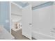 Bathroom featuring a vanity, toilet, and tub with shower at 7213 Buglehorn St, Las Vegas, NV 89131