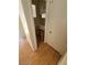 Powder room with a pedestal sink and open vanity at 8149 Palace Monaco Ave, Las Vegas, NV 89117
