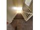 Carpeted staircase with white railings at 8149 Palace Monaco Ave, Las Vegas, NV 89117