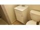 Cozy bathroom featuring a pedestal sink, toilet, and neutral color scheme at 834 Benita Pl, Boulder City, NV 89005