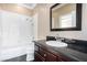 Bathroom with dual sinks, and a separate shower and tub at 916 Granger Farm Way, Las Vegas, NV 89145