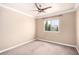 Bedroom featuring a ceiling fan, and scenic views from the window at 916 Granger Farm Way, Las Vegas, NV 89145