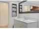 Bathroom featuring a modern vanity and a stylish mirror at 945 Vegas Valley Dr, Las Vegas, NV 89109