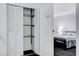 View of bedroom closet features white doors and wire shelving for streamlined organization at 945 Vegas Valley Dr, Las Vegas, NV 89109