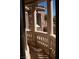 Ornate stone balcony featuring pillars and a scenic view to enjoy the outdoors at 11268 Corsica Mist Ave, Las Vegas, NV 89135