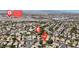 Expansive community view showcases neighborhood layout, proximity to Henderson Executive Airport and city amenities at 3047 Whispering Crest Dr, Henderson, NV 89052