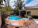 The backyard has a pool and patio perfect for outdoor living at 3047 Whispering Crest Dr, Henderson, NV 89052