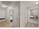 Bright hallway with natural light, showcasing bedrooms and modern flooring at 4689 Kristen Ln, Las Vegas, NV 89121