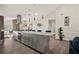 Spacious kitchen with center island and seating at 4689 Kristen Ln, Las Vegas, NV 89121