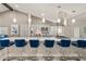 Large kitchen island with barstool seating at 4689 Kristen Ln, Las Vegas, NV 89121
