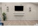 Bright living room with modern floating console and decorations at 4689 Kristen Ln, Las Vegas, NV 89121