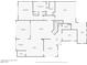 Main level floor plan highlighting kitchen, dining room, living room, and primary bedroom at 5523 Kyle Peak Ct, Las Vegas, NV 89135