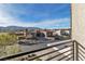 A beautiful community view from the balcony with mountain views at 6130 Pebble Glen, Las Vegas, NV 89149