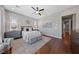 Tranquil bedroom with hardwood floors, plenty of natural light, and calming decor at 6192 Lautman Ridge Ct, Las Vegas, NV 89141
