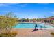 This community pool provides an area to cool off and features a handicap lift at 9032 Skye Canyon Ranch St, Las Vegas, NV 89166