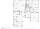 Layout of a spacious floor plan showing the kitchen, living room, bedrooms, and garage at 9484 Ebony Rock Ave, Las Vegas, NV 89149