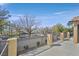 Balcony view with wrought iron railing and desert landscape at 1401 Via Savona Dr, Henderson, NV 89052
