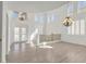 Elegant foyer with high ceilings, bright lighting, and a stylish entrance at 1401 Via Savona Dr, Henderson, NV 89052