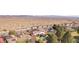 This aerial view showcases lush landscaping, a private pool, and a desirable neighborhood in the Nevada desert at 1634 Georgia Ave, Boulder City, NV 89005