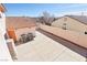 Aerial view of a spacious backyard with a large patio, showcasing the property's outdoor space at 1634 Georgia Ave, Boulder City, NV 89005