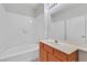 Full bathroom with a bathtub and shower combination and a single sink vanity at 1830 N Buffalo Dr # 1029, Las Vegas, NV 89128